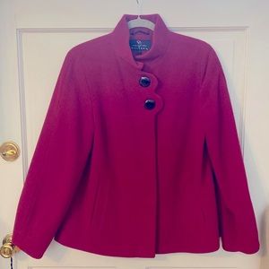 Red wool jacket